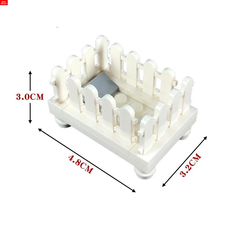 MOC Bausteine Baby Kinderwagen Kinderwagen Flaschenhalter Bildungsbausteine Kinder Mädchen Spielzeug Geschenk