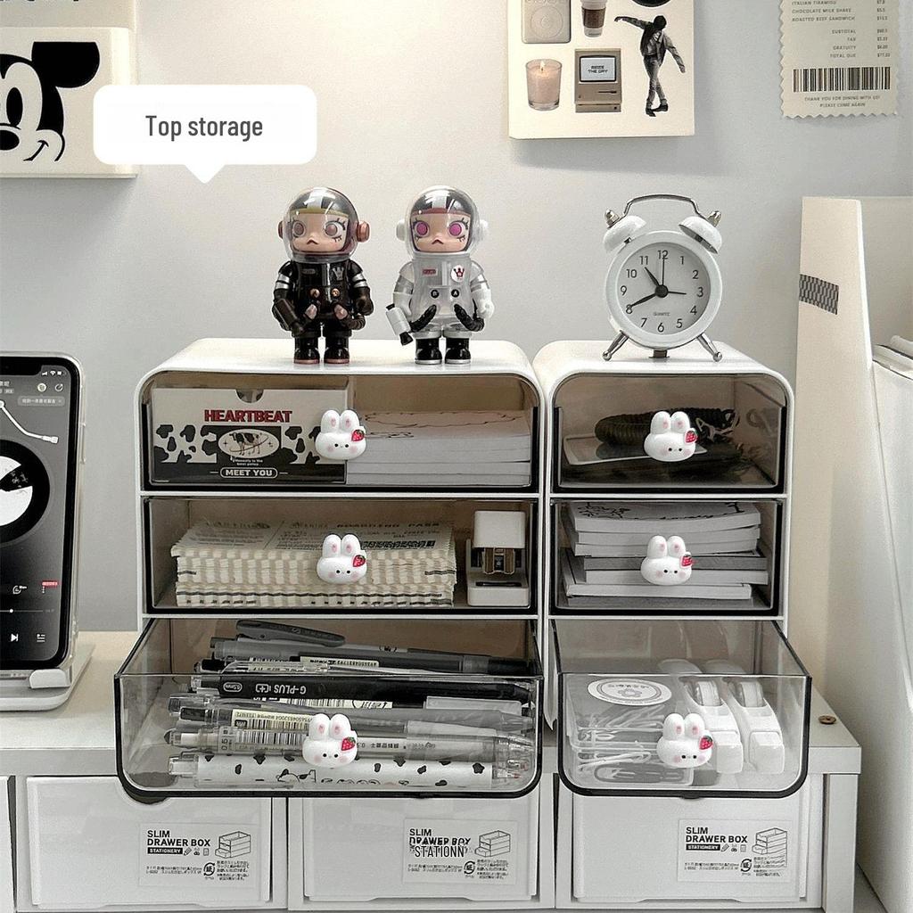 Small Desktop Drawer Storage Box for Cosmetics and Sundries