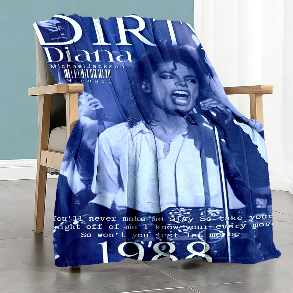 Michael Jackson Blanket Soft Warm Cozy Great For Office Office Chair Livingroom For All Seasons Warmthful Decor