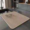 Absorbent Drain Mat for Kitchen Countertop Anti-Slip Dish Drying Pad Oil Resistant Quick Dry Non-Slip Placemat for Utensils Plates