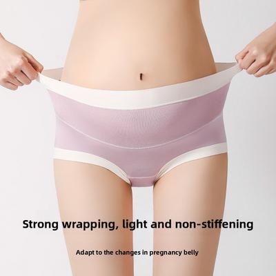 Female Spring and Autumn Cotton Pregnant Women Postpartum Special High Waist Briefs