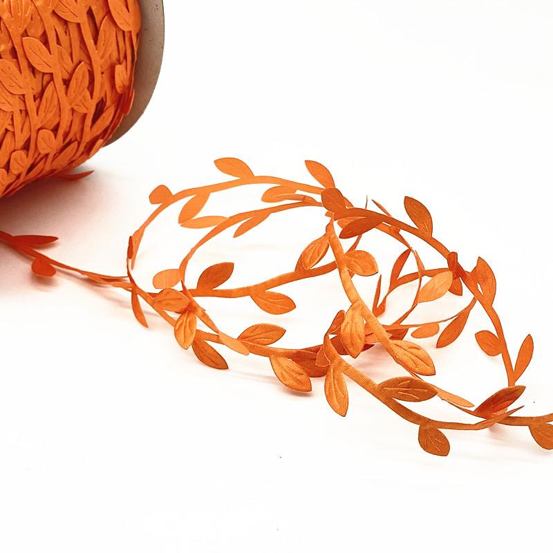 10M Silk Leaf-Shaped Handmake Artificial Green Leaves Hanging Vines Wedding Decoration DIY Wreath Gift Scrapbooking Craft