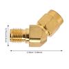 Durability 45 Degree Angle SMA Connector Gold Stable Connection Coaxial Connector Antenna Adapter Connector Coaxial Cables
