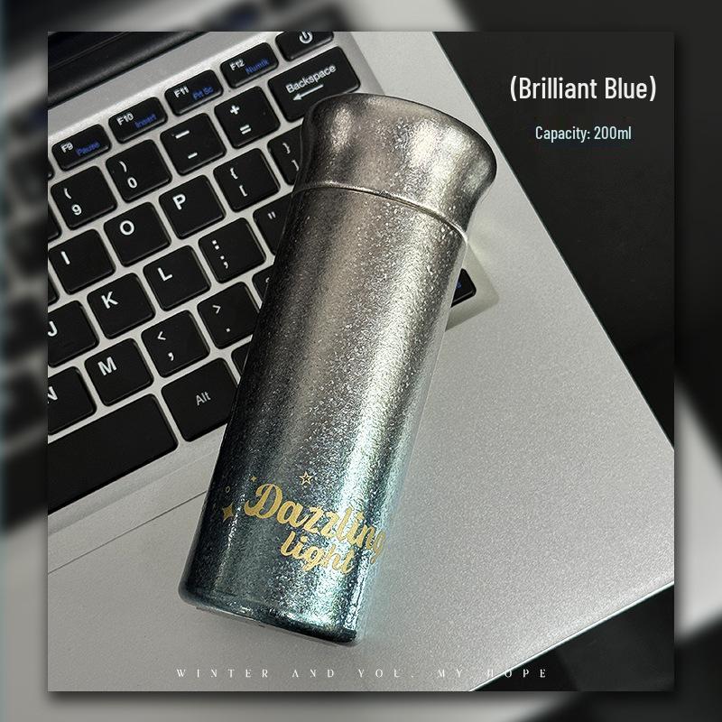 Compact Pure Titanium Tea Thermos for Girls – Stylish Pocket-Sized Cup