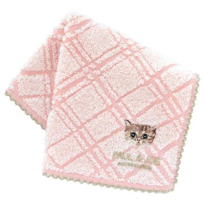 PAUL JOE ACCESSOIRES Handtuch-Taschentuch mit Nunet-Stickerei für & (Rosa) Frauen, Ca.. 25cm, 000287-0007-01