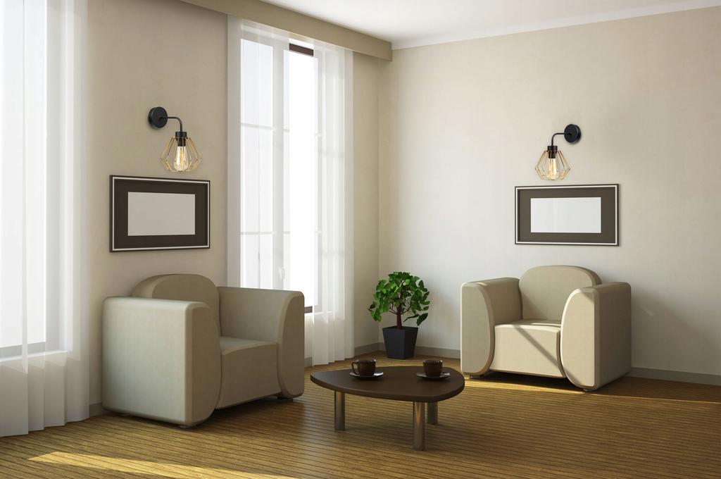 ELEGANTNÍ RETRO NÁSTĚNNÉ SVÍTIDLO DRÁT ZLATÝ LOFT