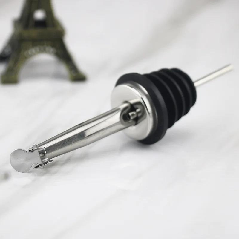 Stainless Steel Wine Olive Oil Pourer Dispenser Spout Glass Bottle Pourer Cap Spout Stopper Mouth Dispenser Bartender