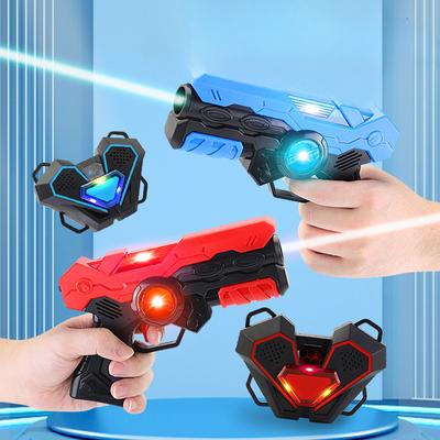 Elektrická infračervená laserová zbraň pro vnitřní střelbu, bitevní hračka, zvuková světelná vibrační efekty, chlapci, venkovní sportovní hračky, dárky