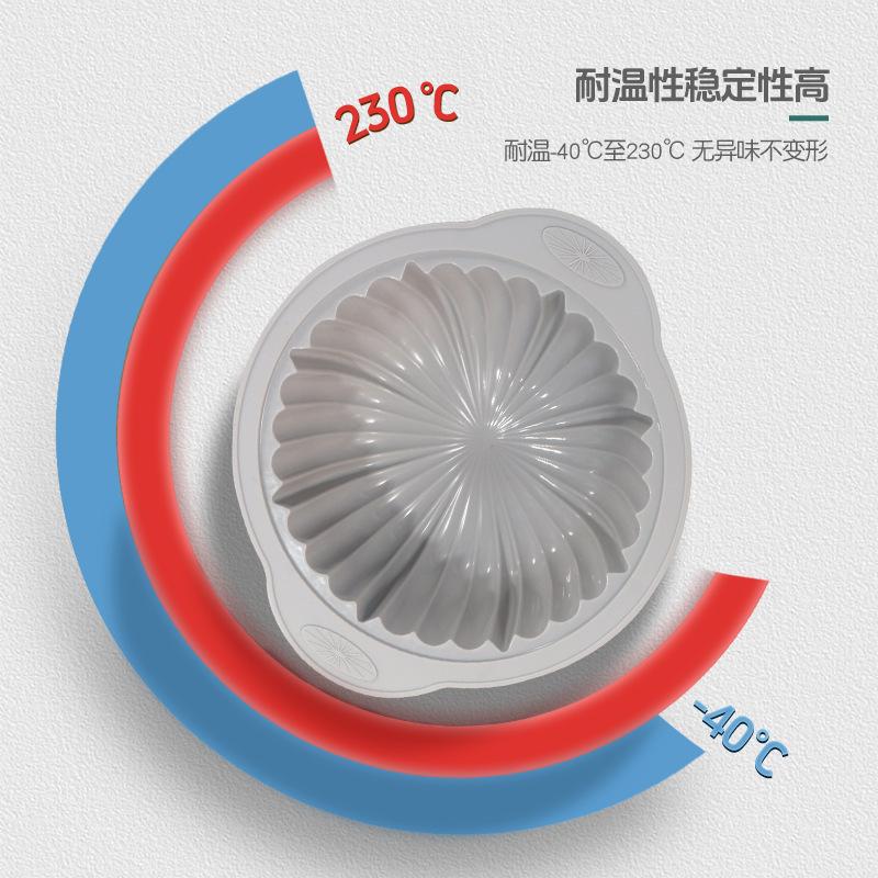 New round cake mold baking cake baking mat, popular air fryer silicone baking pan