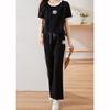 Sommer Damen Sets Rundhals Kurzarm T-Shirt Hose Damen Trainingsanzüge Outfits