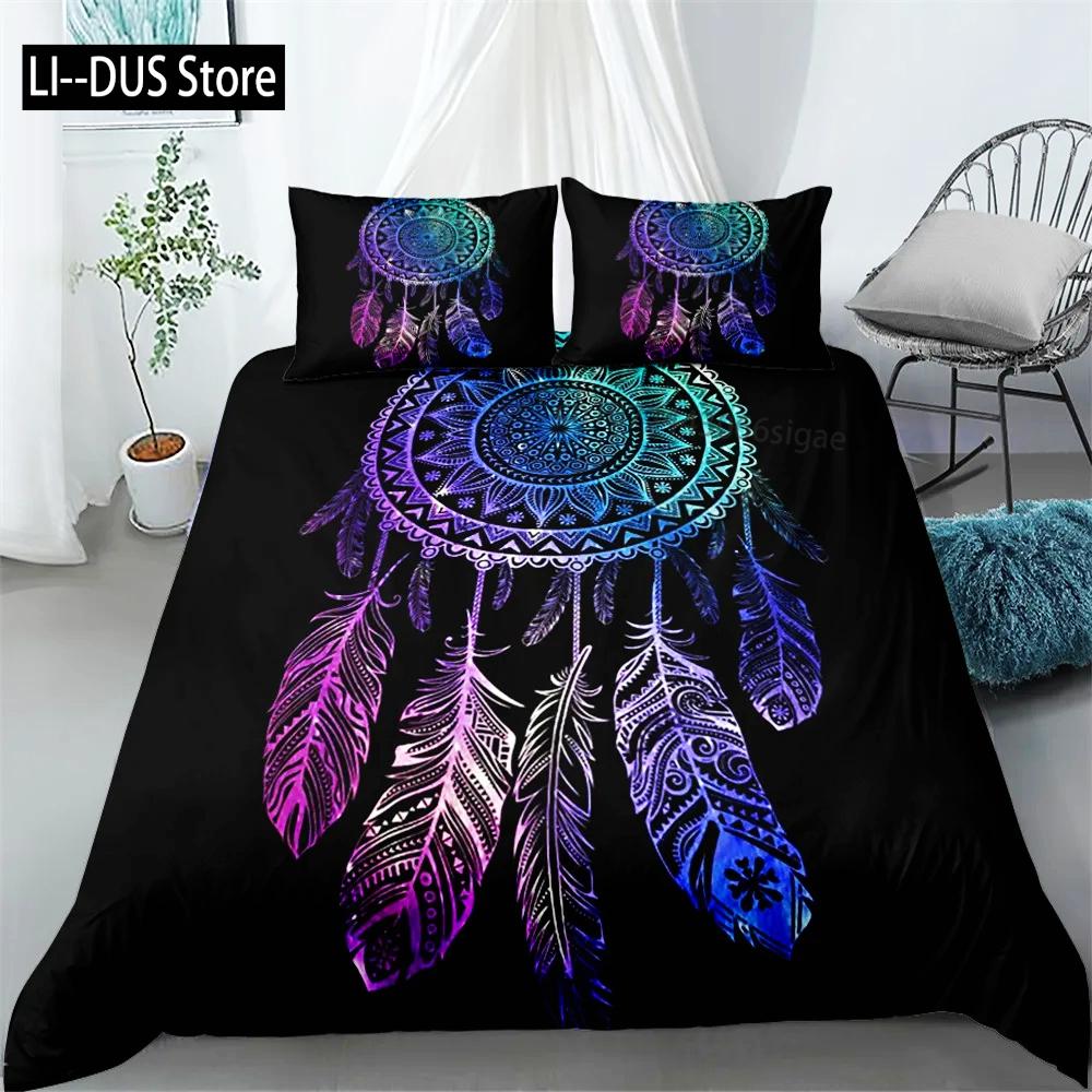 Dreamcatcher Ethnic Bedding Set Single Twin Double Queen King Cal King Size Bedding Bag Set with Pillowcase No Sheet for Adults
