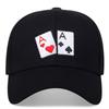 Unisex Poker Embroidery Baseball Caps Spring and Autumn Outdoor Adjustable Casual Hats Sunscreen Hat Sports Cap