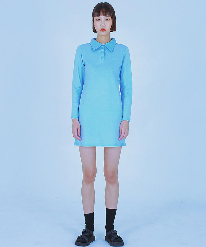 KATHARSIS Pique Dress (Blue)_S M