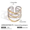 Jieding Titanium Steel European & American Colorfast Luxury Rings - High-End Stainless Steel Finger Jewelry