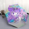 1pc Kawaii Pastel Unicorns Automatic Folding Umbrella - Portable 3-Fold Design with Iron Frame, Perfect for Fans, Travelers, Everyday Use, and Festive