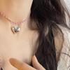 Y2K Style Heart Pendant Necklace Heart Pendant Choker Love Necklace Pendant Neck Jewelry for Nightclubs and Parties