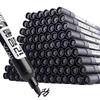 Waterproof Black Jumbo Marker with Broad Tip, Quick-Drying Oil-Based Fineliner for Logistics Printing