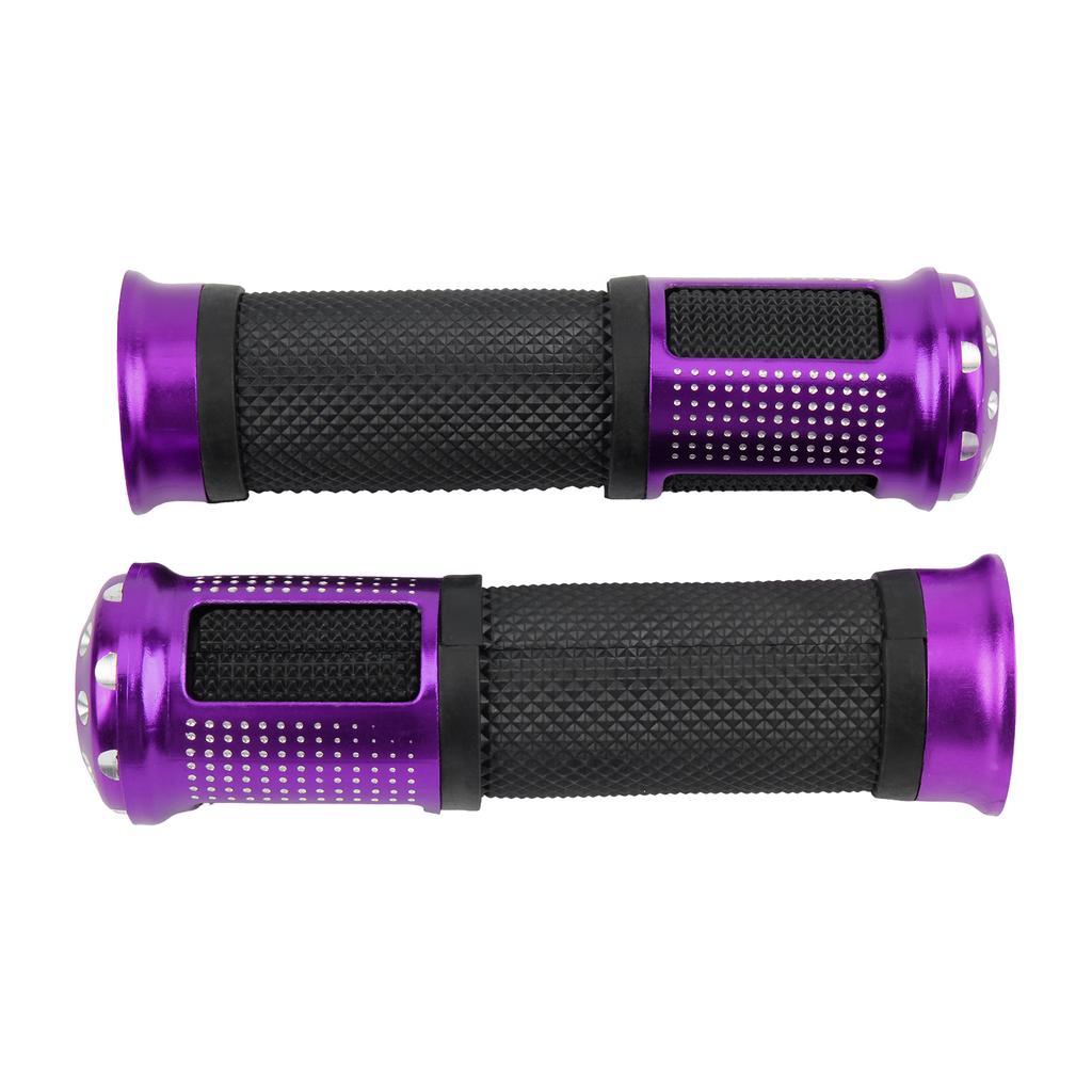 Universal Motorcycle 23mm 25mm Throttle Grip Aluminum Alloy Rubber Handle Grips Non-slip Handle Electric Scooters Moped Tuning
