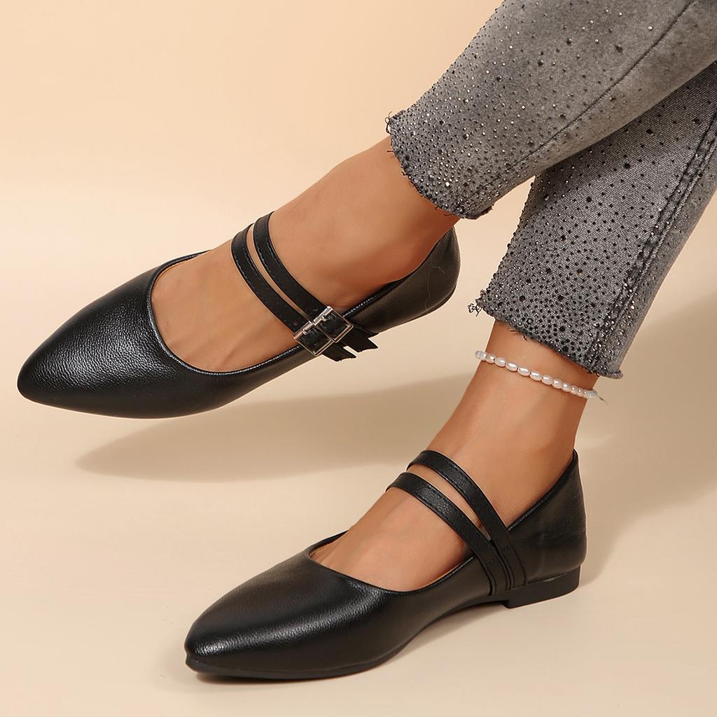 Fashion 2025 New Women Flats Shoes High Quality Slip-on Daily Dress Shoes Woman Pointed Toe Comfortable Elegant Loafers Shoes Ladies