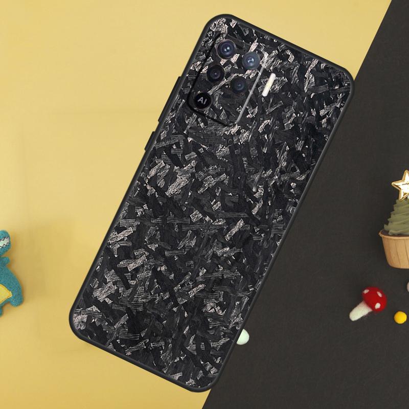 Forged Carbon Case For Oppo A96 A76 A16 A17 A57 A60 A40 A80 A18 A38 A58 A78 A98 A15 A54 A74 A94 A6 A5 Pro