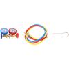 Manifold Gauge Set, 3 Way AC Diagnostic Manifold Gauge Set For R410A/R22/R134A/R404A Refrigerant,Automotive AC Manifold-A99D