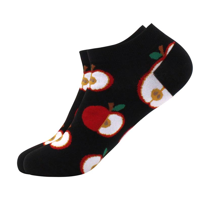 springtime Fashion Colorful Cotton Mens Socks Harajuku Stripe Art oil painting Animal Print Funny Happy Ankle Socks