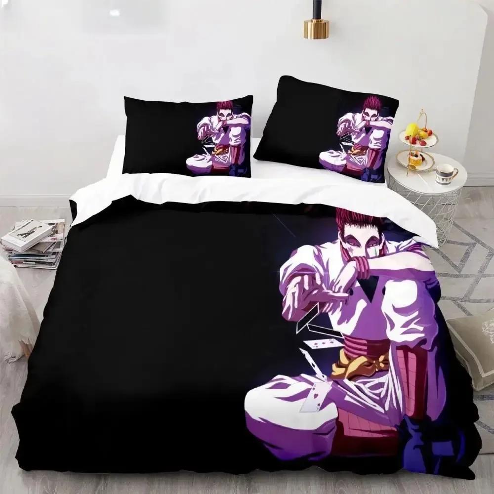 Neues Japan Anime Hunter X Hunter Biscuit Krueger Bettwäsche-Set Bedrucktes Bettwäsche-Set Mit Kissenbezug Bettdeckenbezug Weich Einzel Doppel