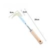 Stainless Steel Manual Weed Puller Garden Hand Weeder Rake Sharp Tines Grass Rooting Weeding Tool for Easily Removing Weeds