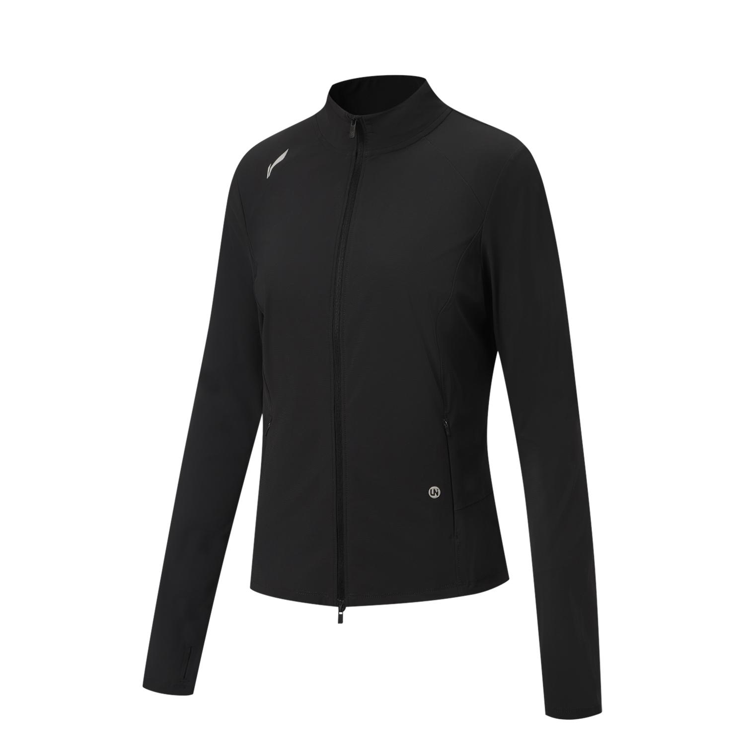 Li-Ning Fitness Series Stand Collar Logo Letter Stitching Casual Fitness Jacket Women jackets AFDW800-5 XS