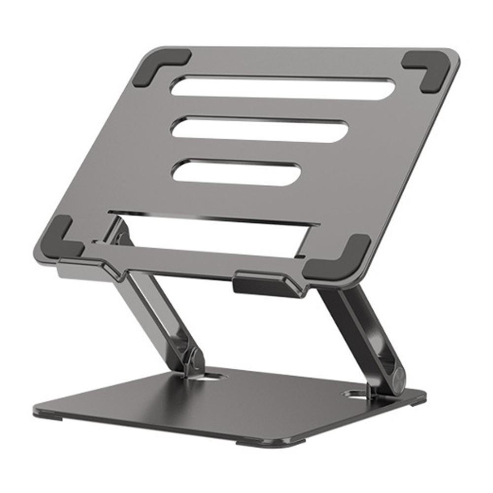 GFS03-T Carbon Steel Laptop Cooling Stand Adjustable Height Foldable Tablet Holder Notebook Bracket A
