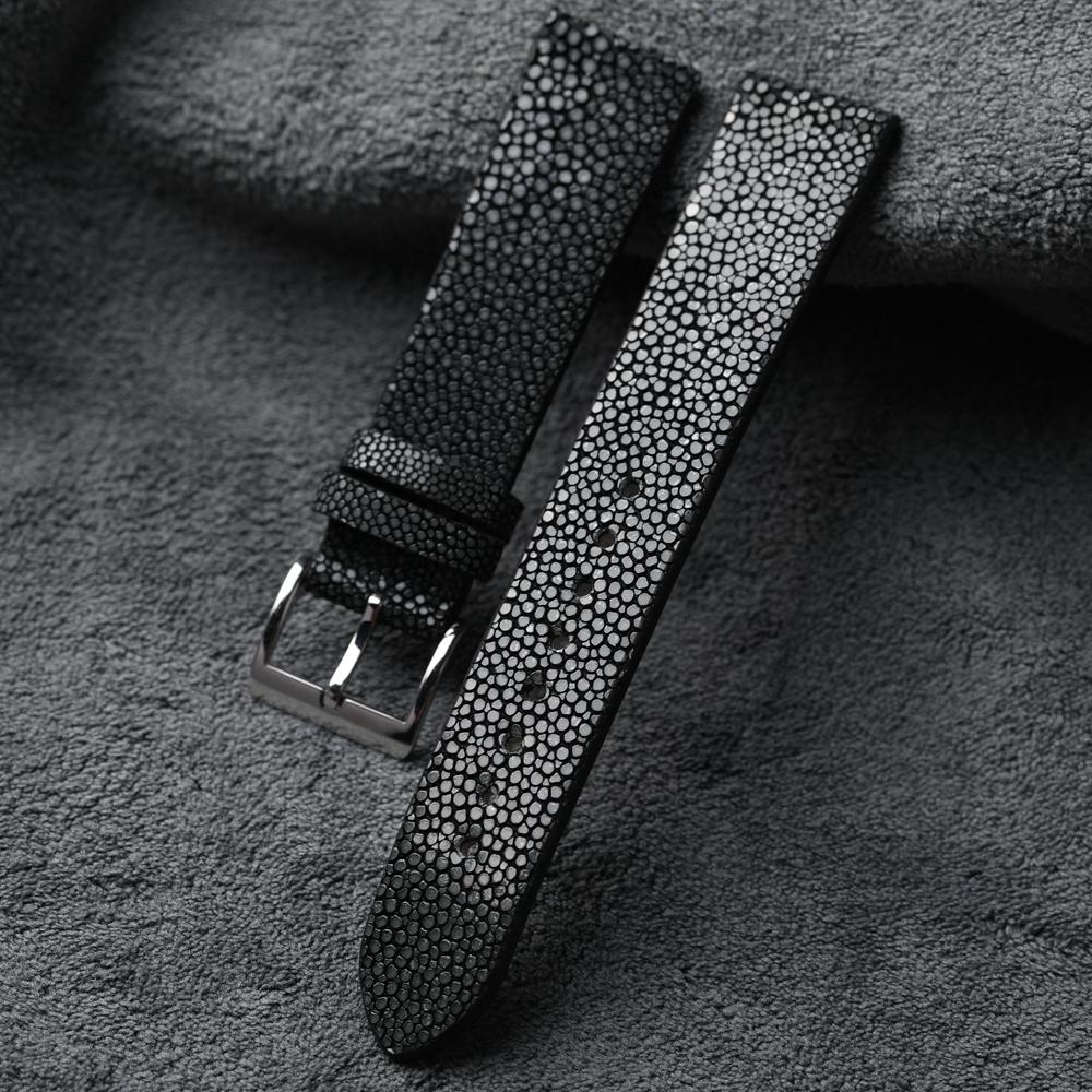 

Кожаный ремешок для жемчужной рыбы, 18 20 22 мм, мягкий мужской, винтажный стиль, пригодный для носки ремешок из натуральной кожи, синий, зеленый, серый, высококачественная кожа 22mm