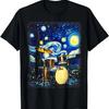 Van Gogh Drummer Drummer Drum T-Shirt