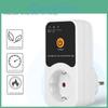 Voltage Protector Automatic Socket Ac 220v Adjustable 16a Power Surge Protector Eu Plug Socket Voltage Safe Refrigerator Protect