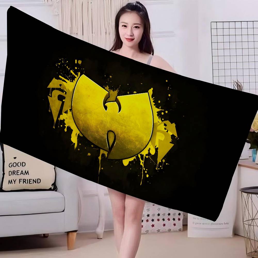 WU-T--TANG CLAN Band Anime Beach Swimming Towel Soft Absorbent Washcloth Children's Gifts for Kids Travel Camping Gym