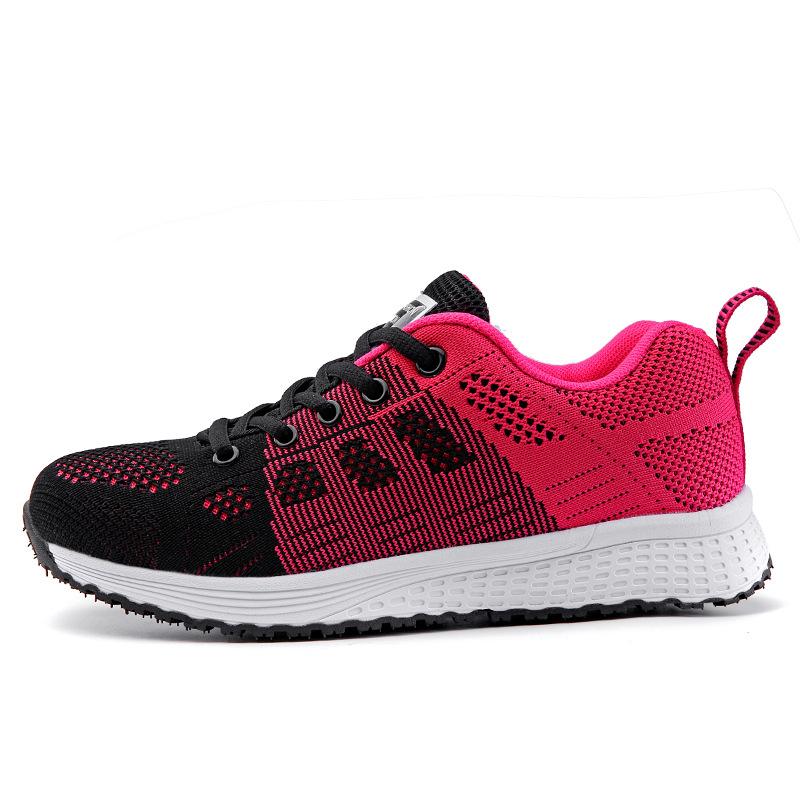 Fashion New Spring Flying Woven Shoes Korean Casual Student Versatile Lace-Up Mesh Women's Shoes Forrest Gump Shoes For Women Fashion