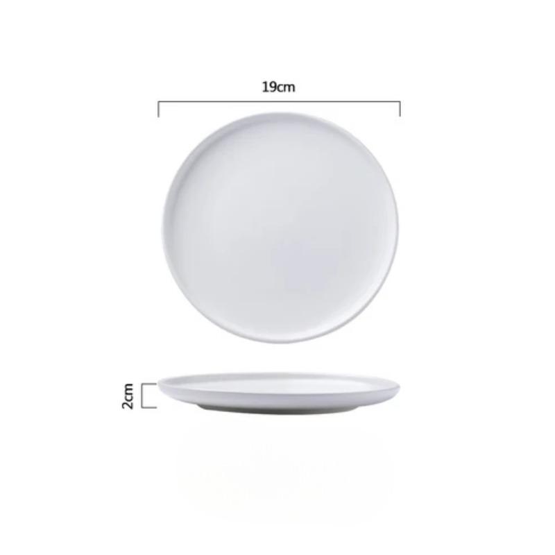 

10-дюймовая керамическая тарелка для стейка черная западная еда фрукты паста плоская тарелка бытовая круглая десертная салатная завтрачная посуда столовая посуда