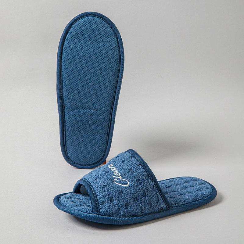 Cotton Casual Home Slippers for Women 2025 Designer Open Toe Slides House Soft Light Summer Elegant Shoes Ladies Flats One Size