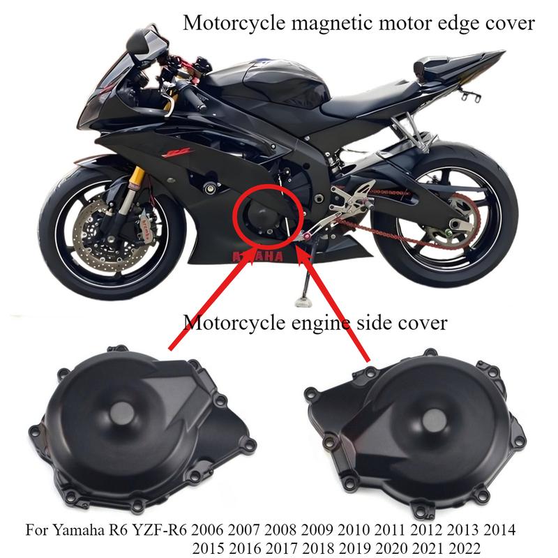 Motorcycle magnetic motor edge cover engine edge cover edge cover suitable for Yamaha R6 YZF-R6 2006 2007-2019 2020 2021 2022