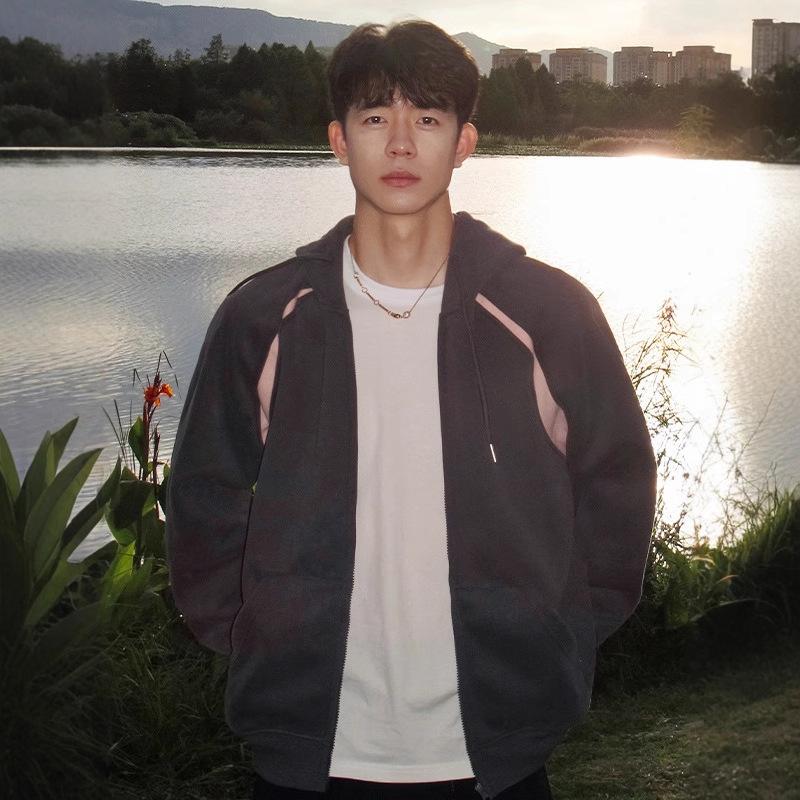 

Новый кардиган с капюшоном, мужской осенний винтажный кардиган, куртка XXXL