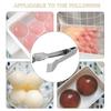 ABUL-2 Pcs Stainless Steel Ice Tongs With Sawteeth For Ice Bucket Ice Sugar Cubes Coffee Bar Food Serving