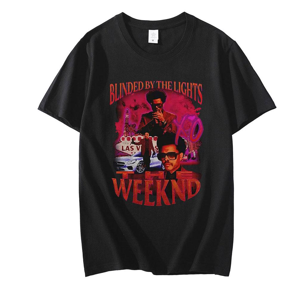 The Weeknd Beauty Behind the Madness Broken Portrait Retro Graphic Unisex Casual TShirt for RB Pop Fans Women And Men Tshirt