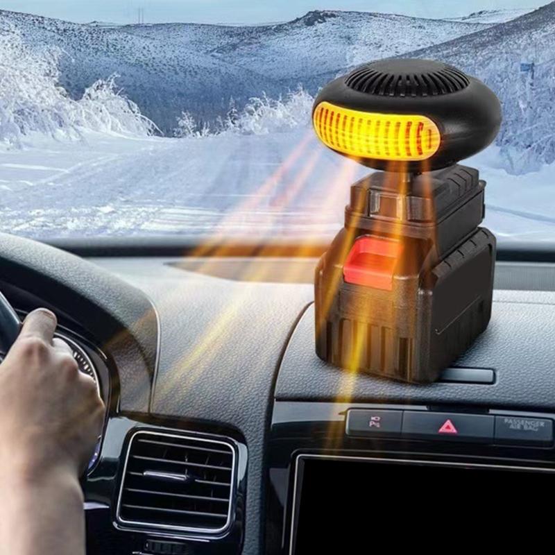 Portable Small Space Heating Machine Battery Powered Defroster For Car Window Desktop Heating Fan For Indoor Outdoor Use