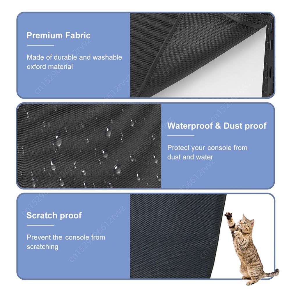 Vertical/Horizontal Dust Cover for PS5 Slim Disc Edition Console Anti-Scratch Protector Cover Sleeve for Playstation 5 Slim