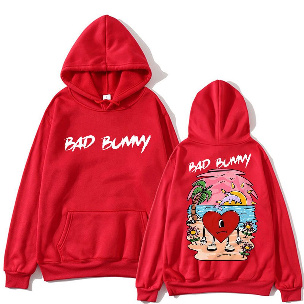 Rapper Bad Bunny Un Verano Sin Ti Album Hoodie Men Women Fashion Aesthetic Sweatshirt Loose Fleece Casual Pullover