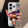 Black Soft Shell Phone Case for iPhone 16e 16 Pro Max 14 15 12 11 17 Air 14 Plus 13 Pro Cute Anime Ones Pieces Luffy