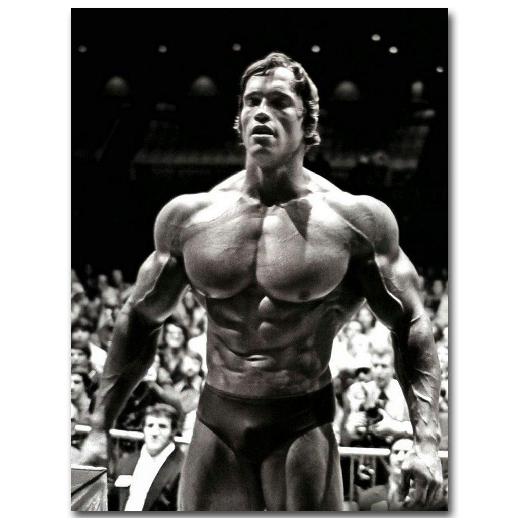 Arnold Schwarzenegger Bodybuilding Fitness Poster 75x100 чёрный