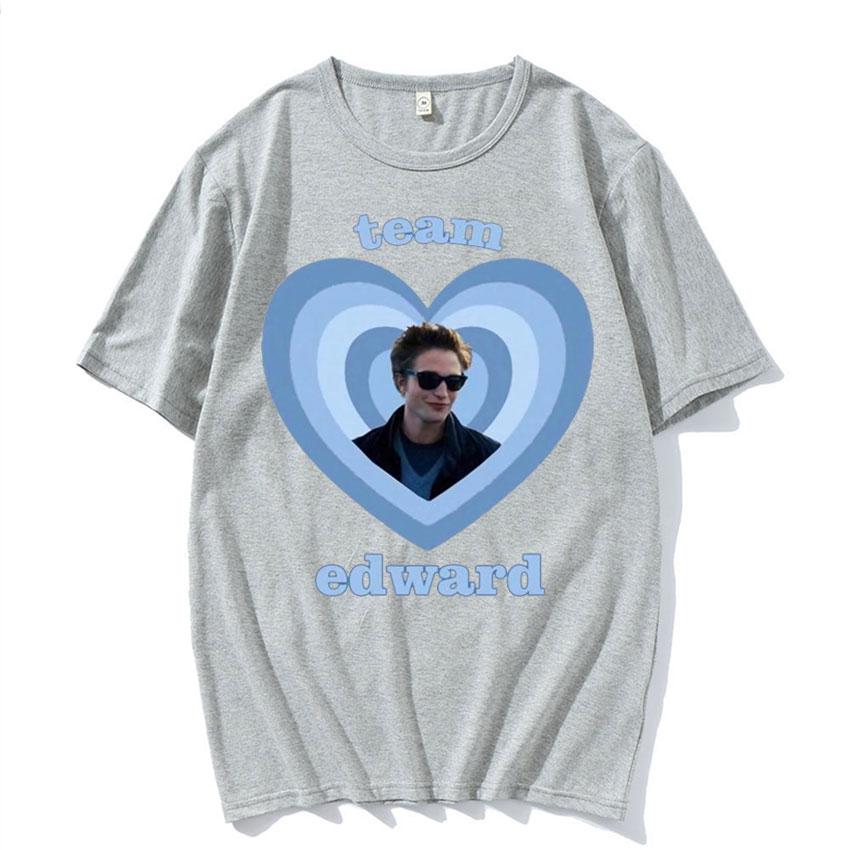 2026 Summer Twilight Team Edward Cullen Printed Tshirts Unisex Fashion Retro Short Sleeve T Shirt Casual Cotton Tshirt Streetwear