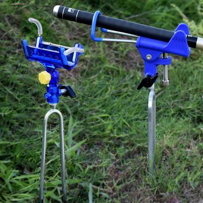 Universal Dual-Purpose Fishing Rod Turret Bracket for Sea and Ground Use