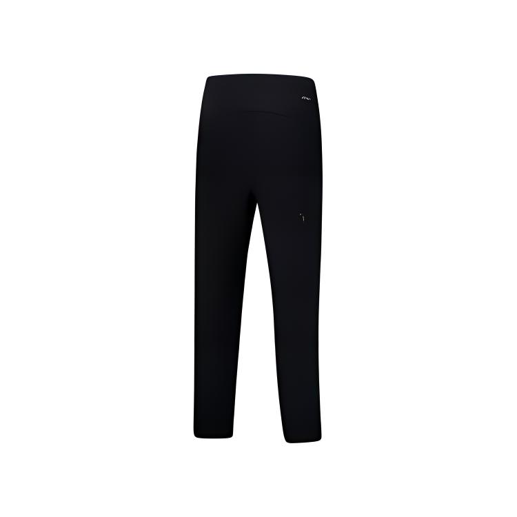 Li Ning Badminton Series Quick-Drying Comfortable Sports Nine-Point Casual Pants Unisex bottoms Black AYKV085-1