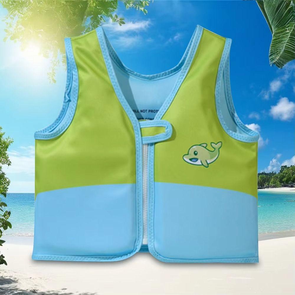 Not Falling Off Child Buoyancy Vest Adjustable Inflation-Free Swimming Vest Child